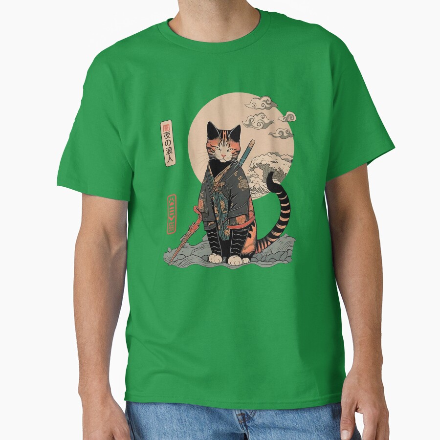 Ronin Cat 5 Classic T-Shirt - White Fox Boutique
