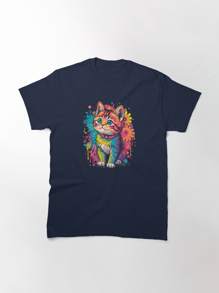 cute cat for design Classic T-Shirt - White Fox Boutique