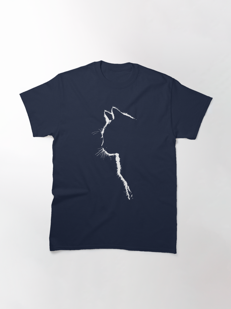 Cat silhouette Classic T-Shirt - White Fox Boutique