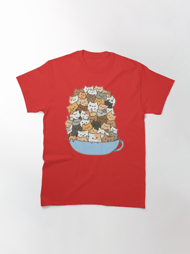 Bowl of Cats Classic T-Shirt - White Fox Boutique