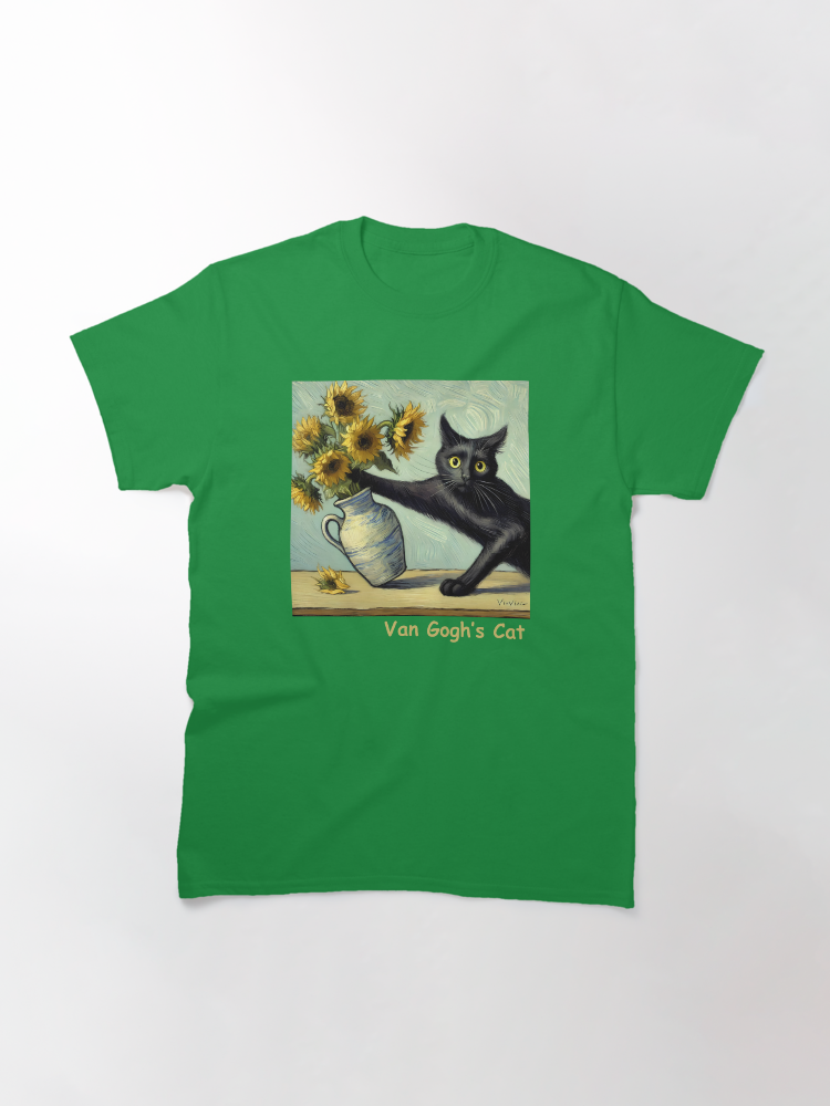 Van Gogh's Cat Classic T-Shirt - White Fox Boutique
