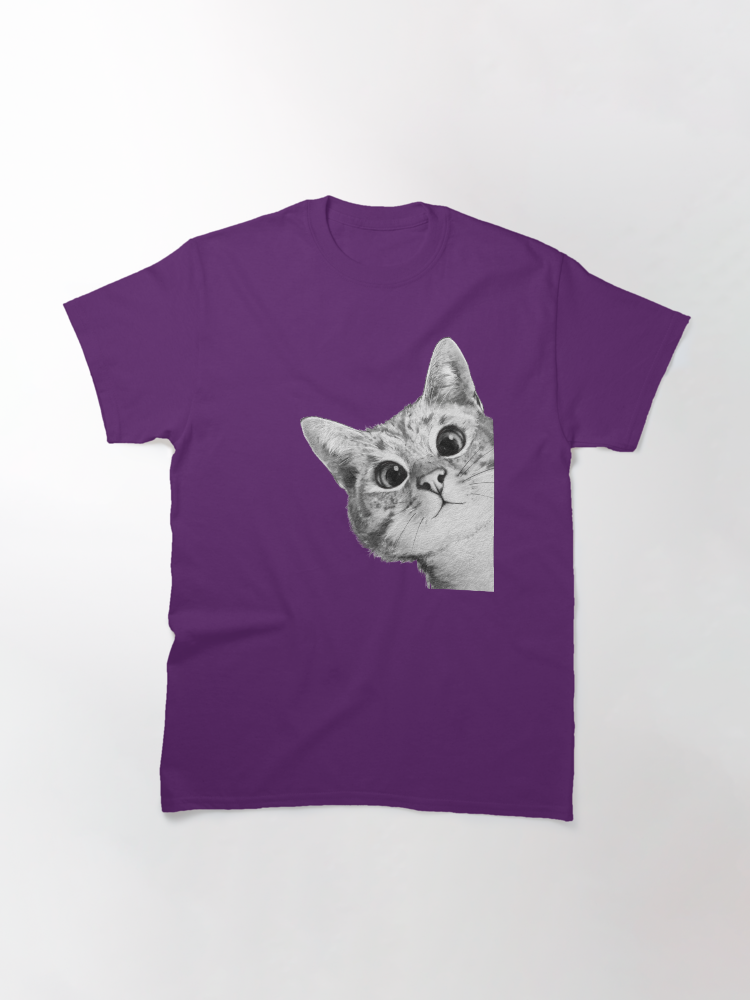 sneaky cat Classic T-Shirt - White Fox Boutique