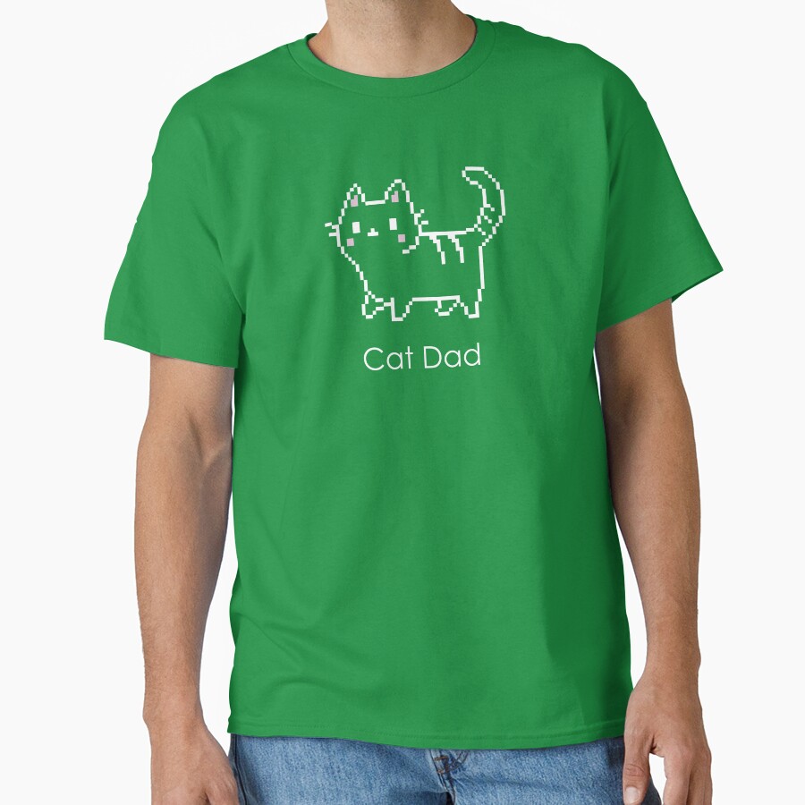 Cat dad Classic T-Shirt - White Fox Boutique