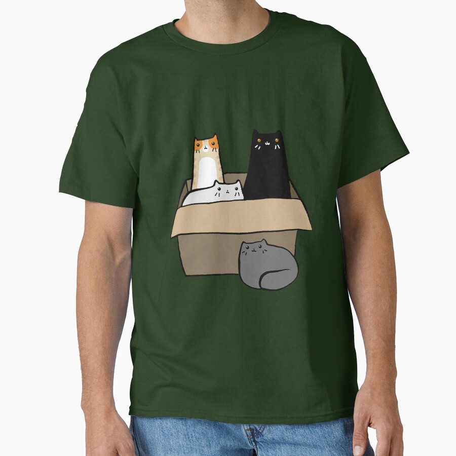 Cats in a Box Classic T-Shirt - White Fox Boutique