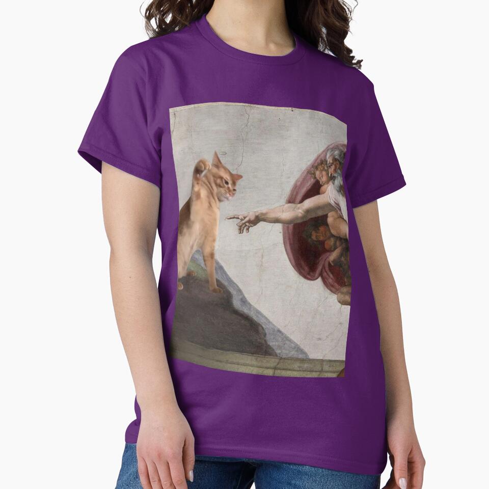 PURRFECT CREATION: And GOD Created Cats Classic T-Shirt - White Fox Boutique