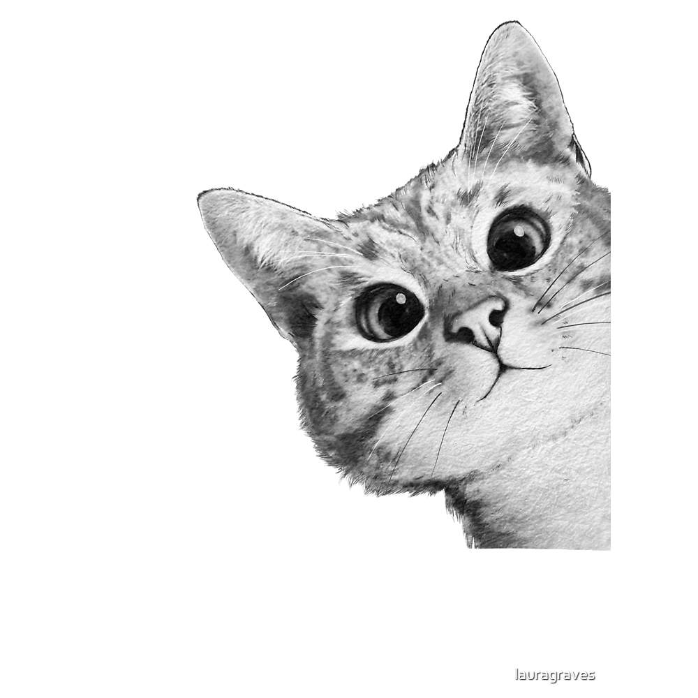 sneaky cat Classic T-Shirt - White Fox Boutique