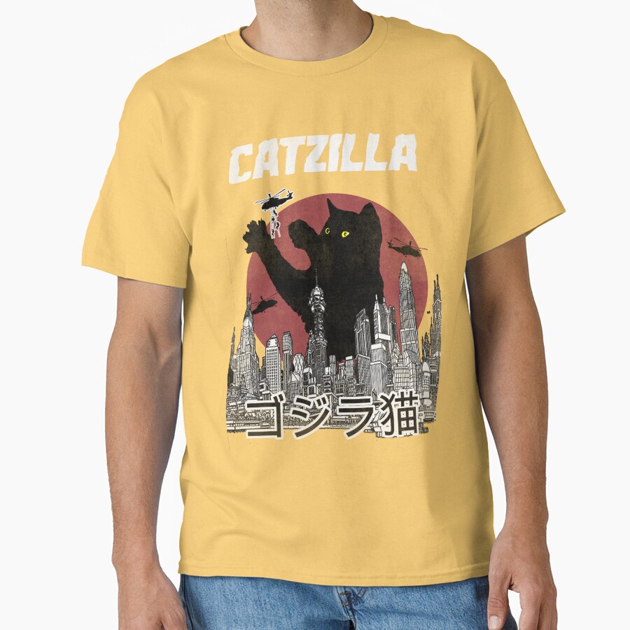 Catzilla vintage Classic T-Shirt - White Fox Boutique
