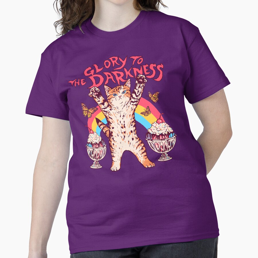 Glory To The Darkness Classic T-Shirt - White Fox Boutique
