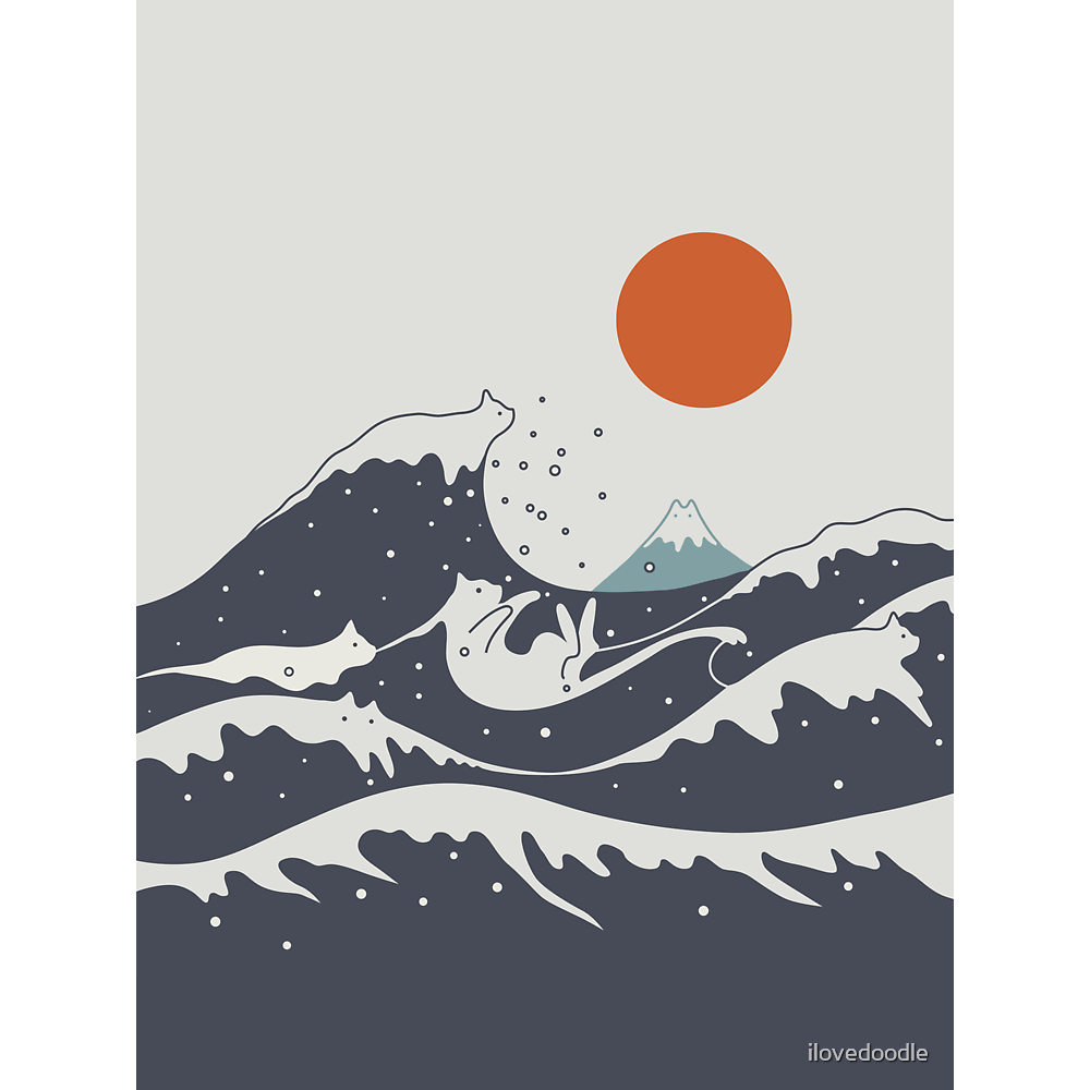 Cat Landscape 55A Classic T-Shirt - White Fox Boutique