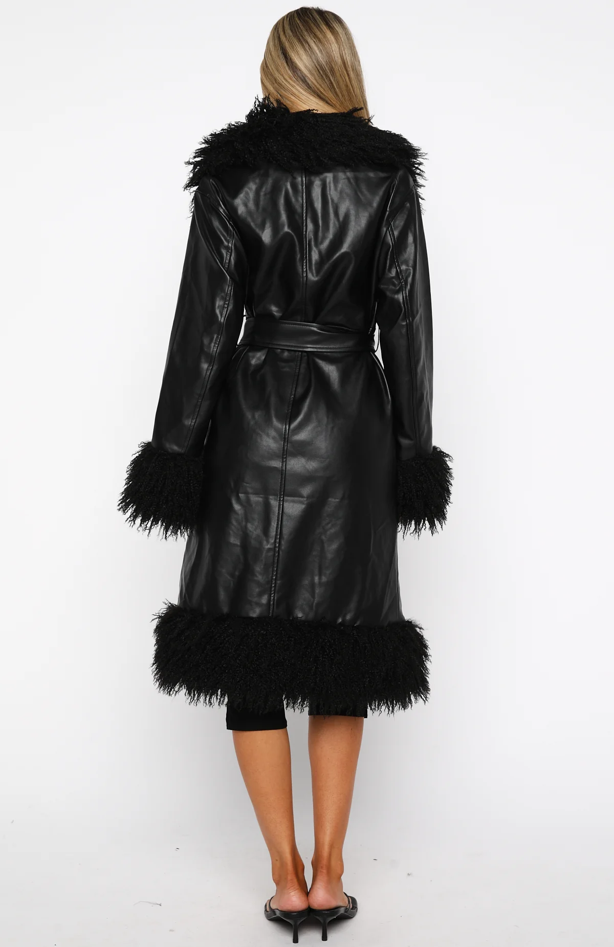 In My Space Pu Jacket Black - White Fox Boutique