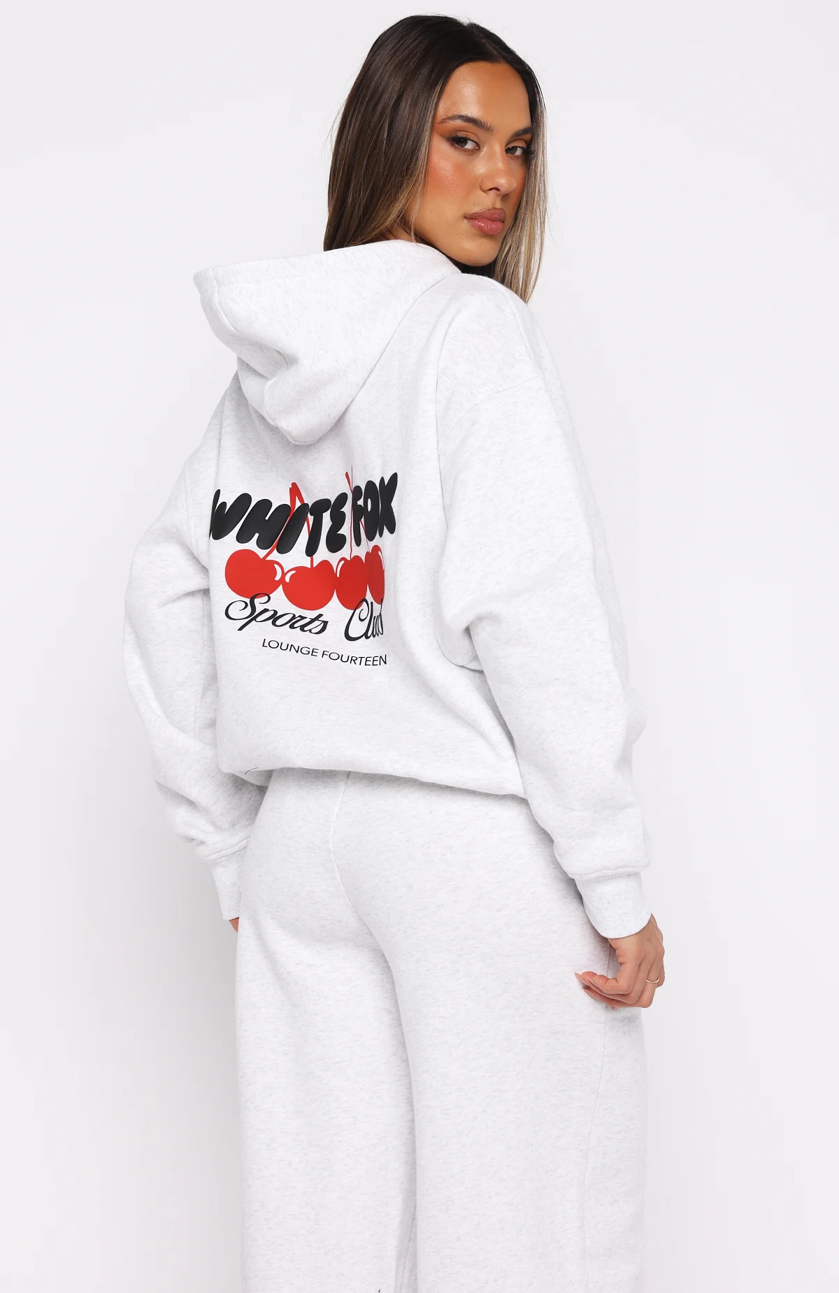 Club 14 Cassie Boxy Hoodie Grey Marle - White Fox Boutique