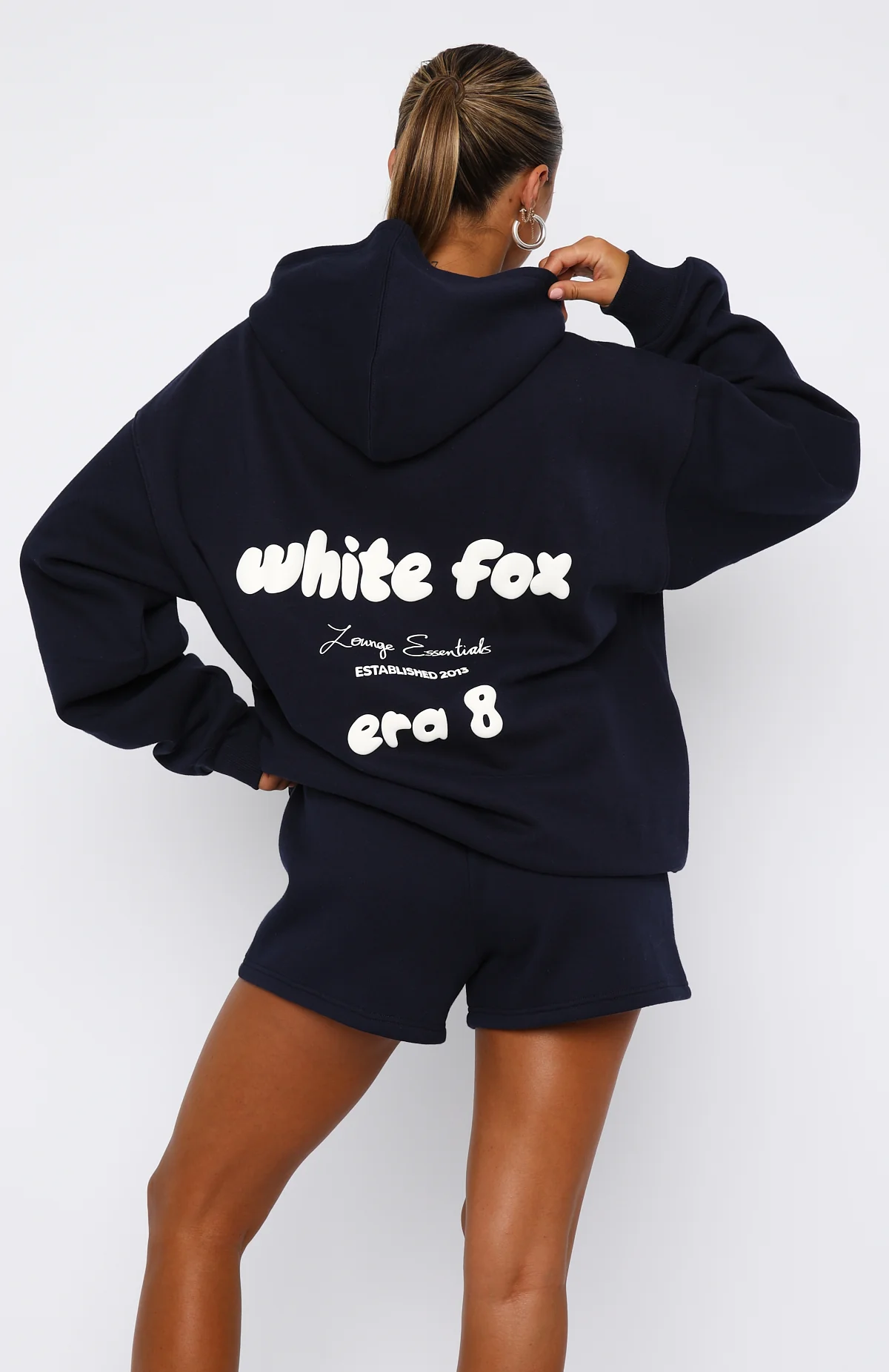 Era 8 Zip Front Hoodie Nautical - White Fox Boutique