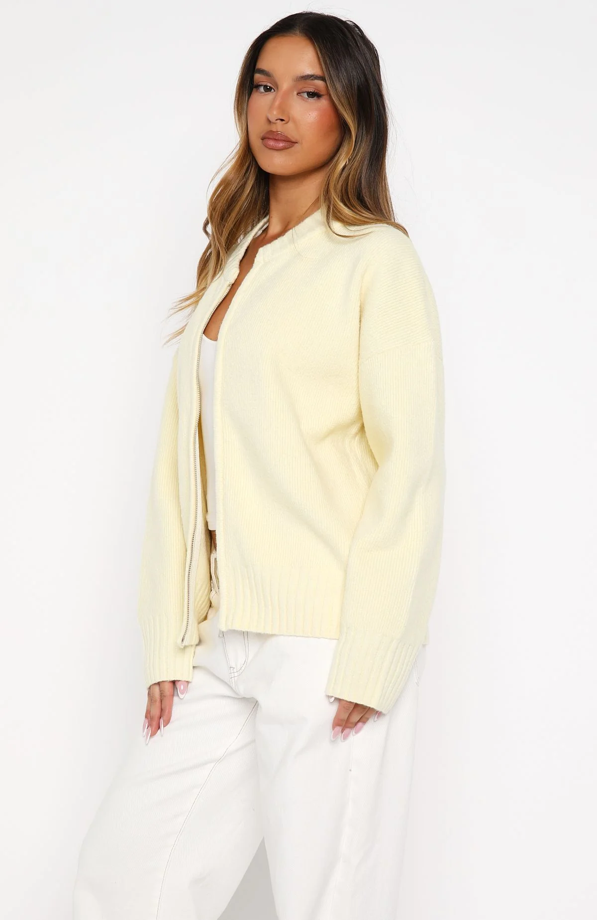 Unbreakable Bond Knit Jacket Lemon - White Fox Boutique