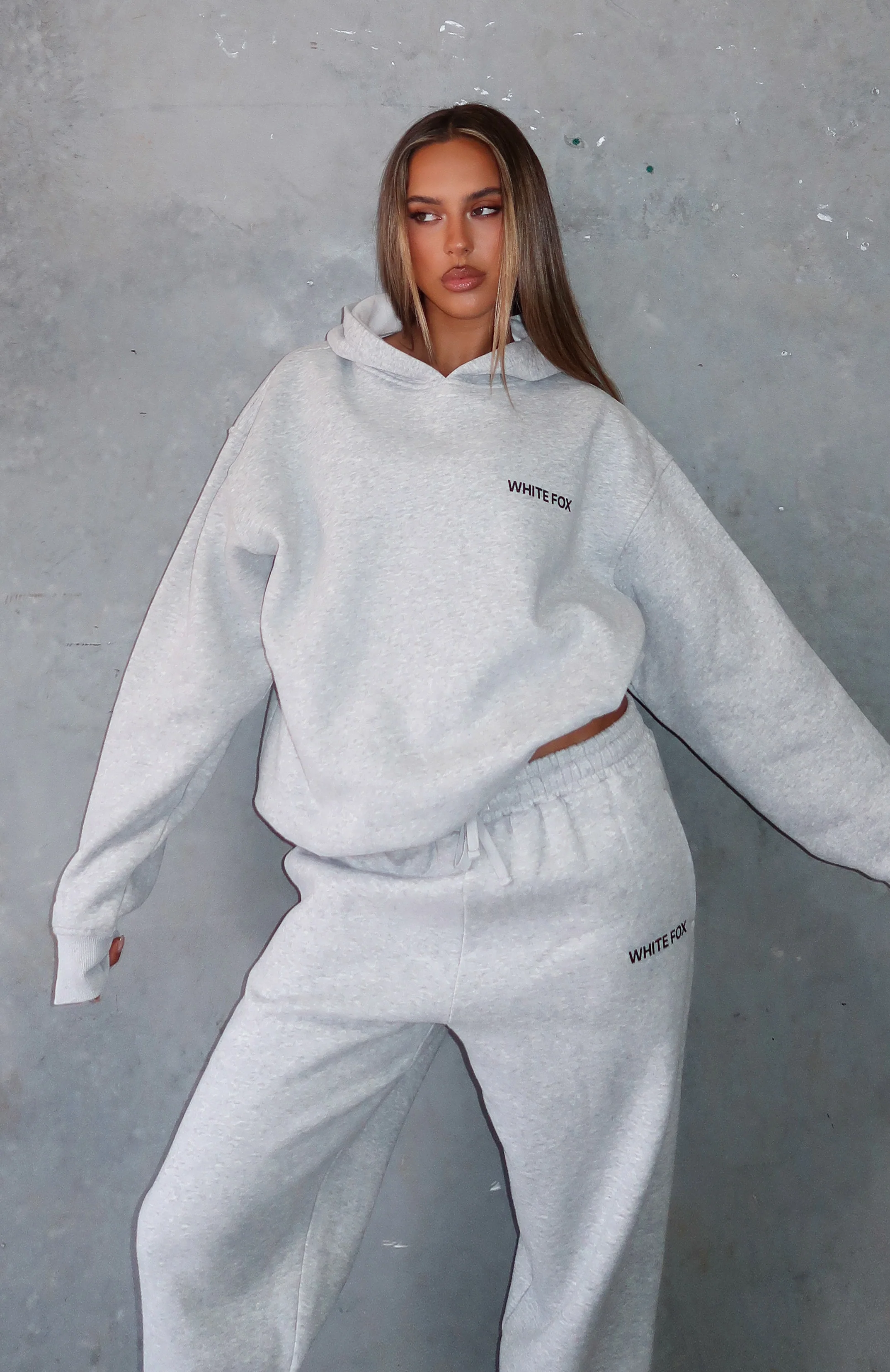 Core Classic Oversized Hoodie Dark Grey Marle - White Fox Boutique