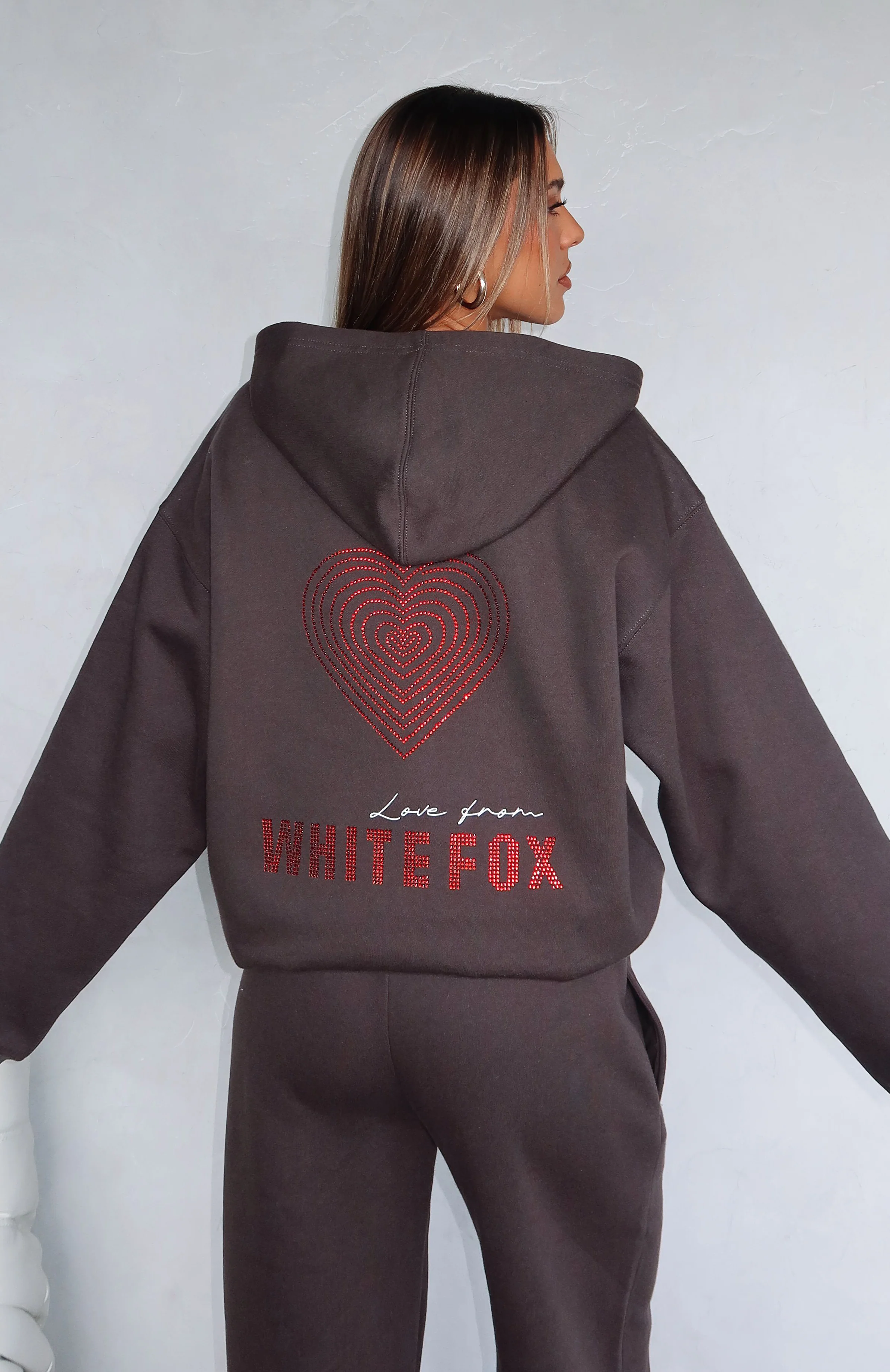 Best You've Ever Had Zip Front Hoodie Charcoal - White Fox Boutique