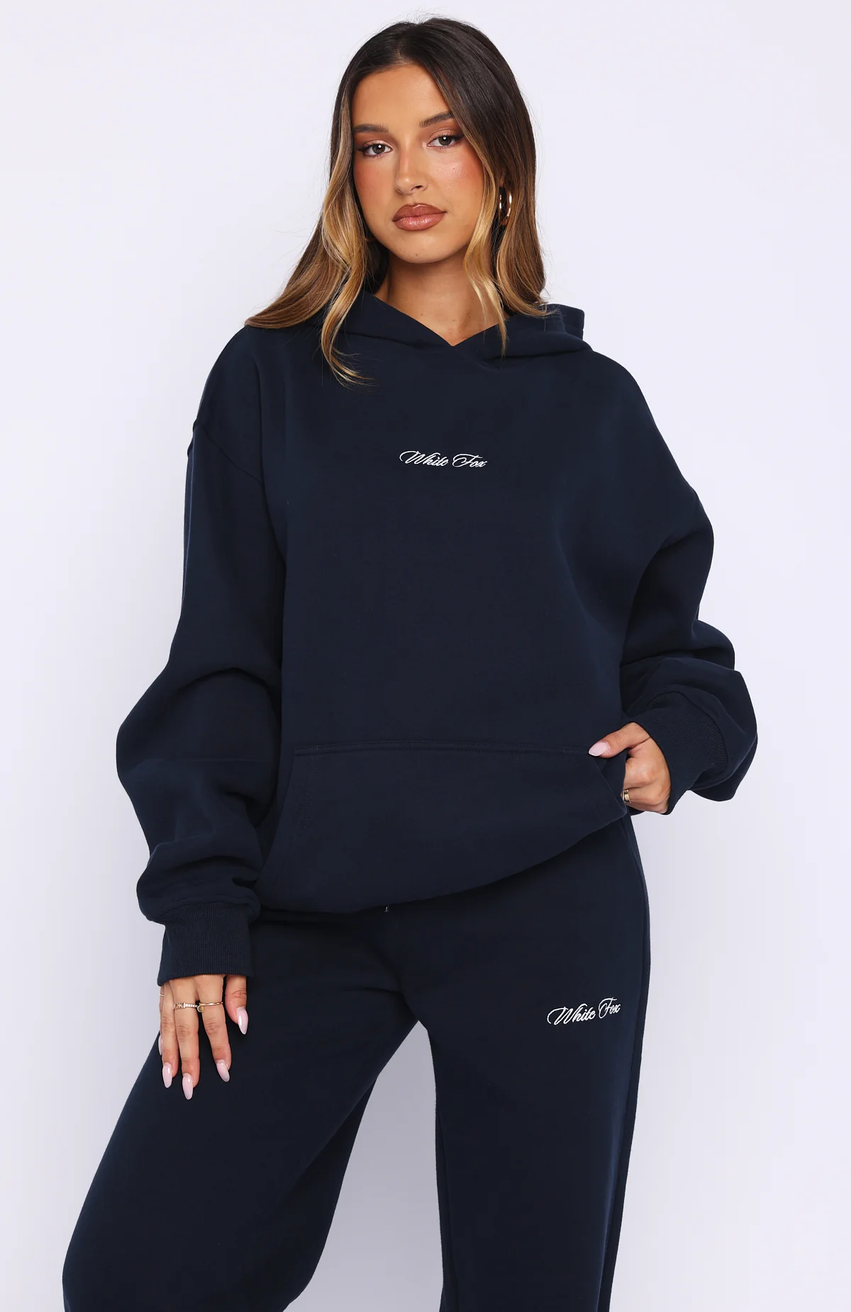 Wishing For It Oversized Hoodie Navy - White Fox Boutique