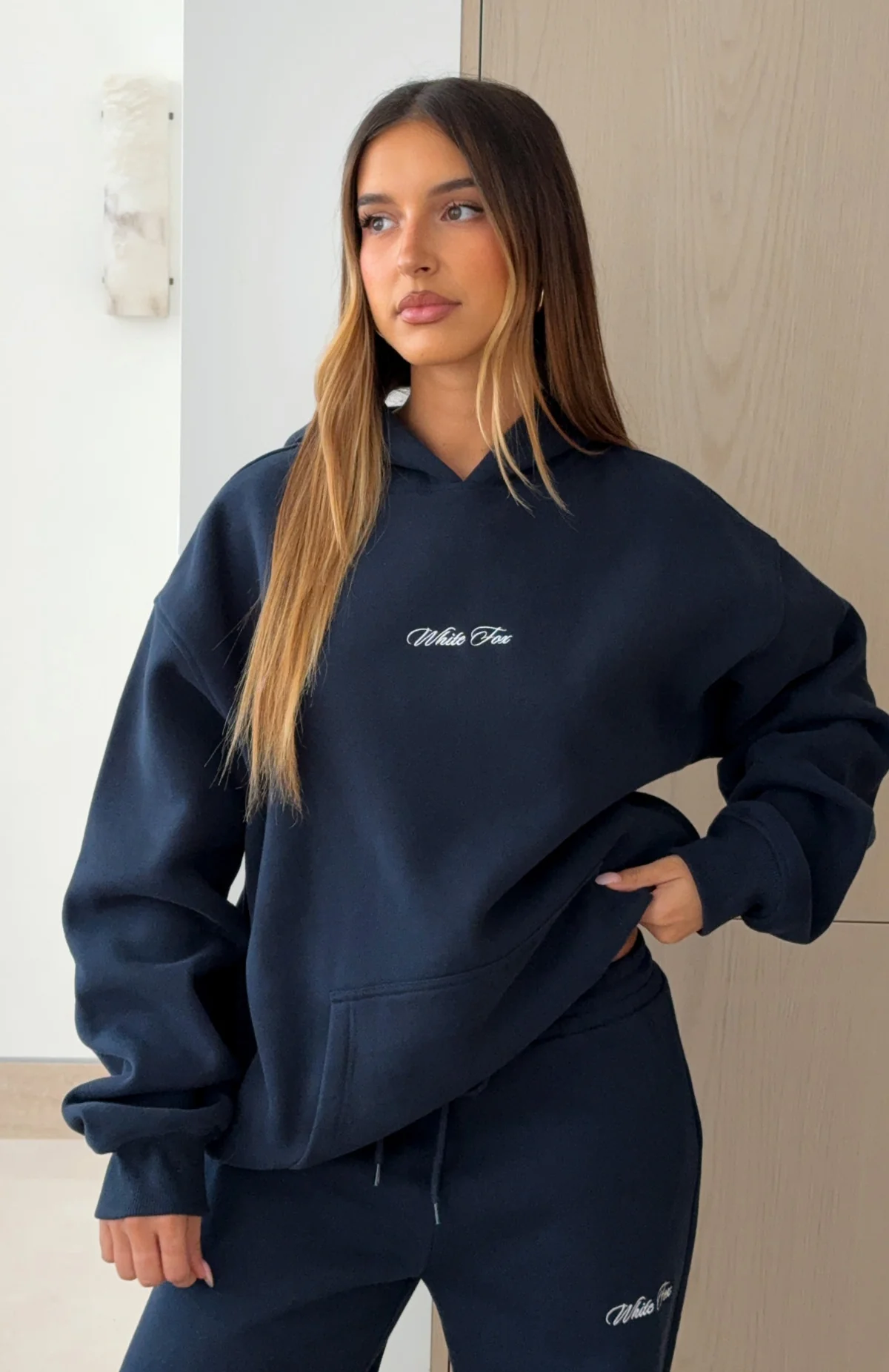 Wishing For It Oversized Hoodie Navy - White Fox Boutique