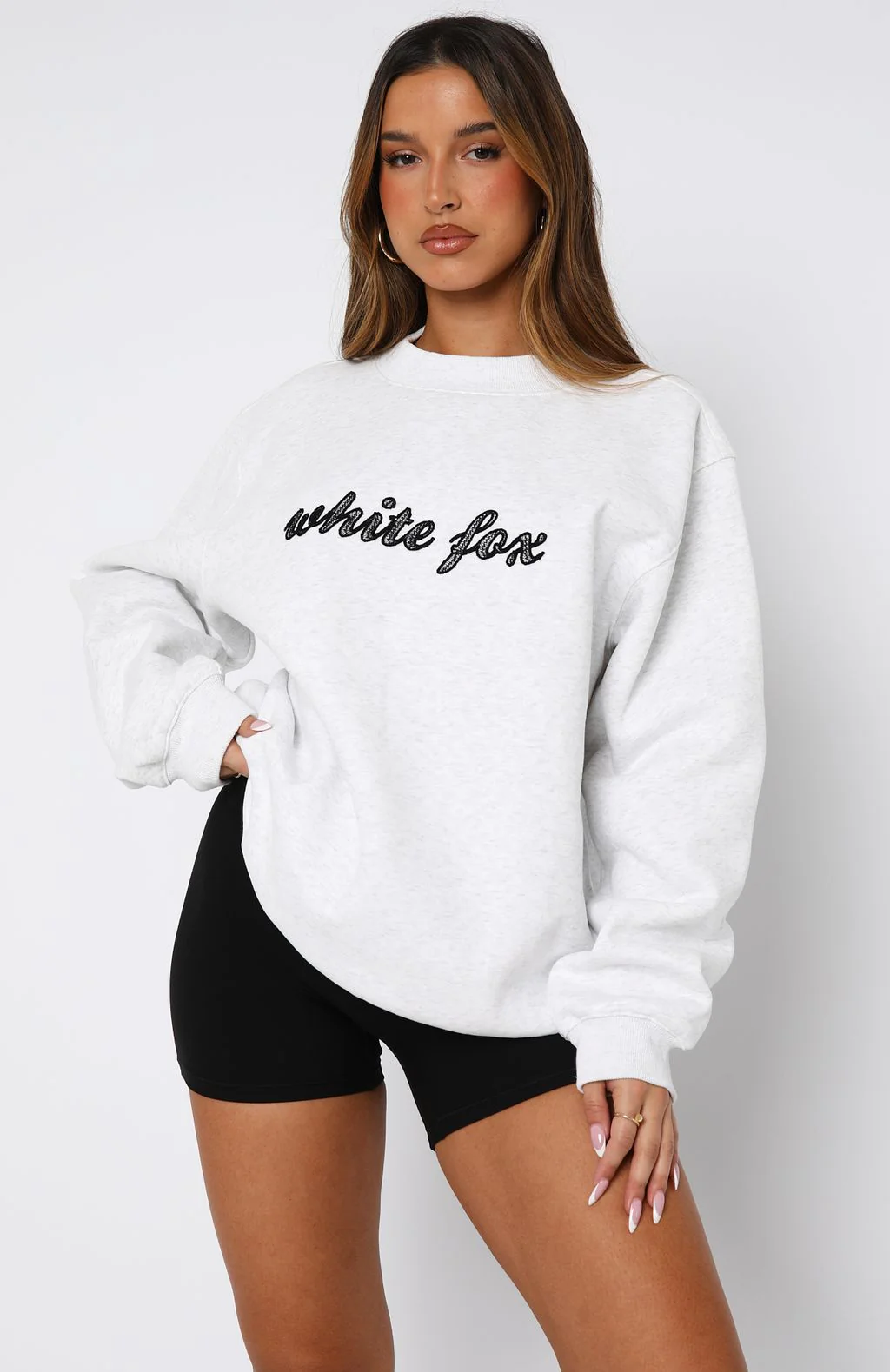 Call On You Oversized Sweater Grey Marle - White Fox Boutique