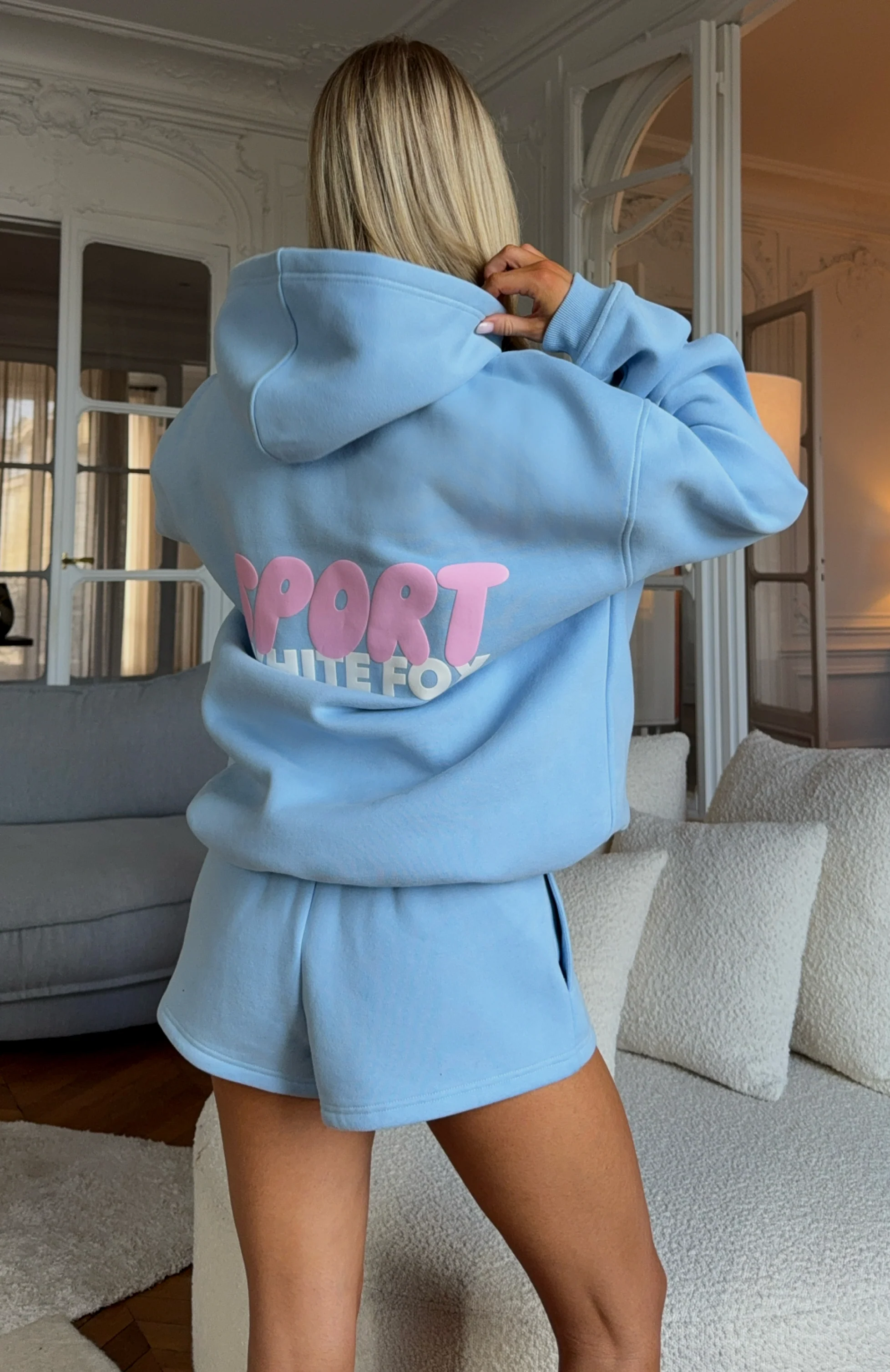 Club 14 Peyton Oversized Hoodie Blue - White Fox Boutique