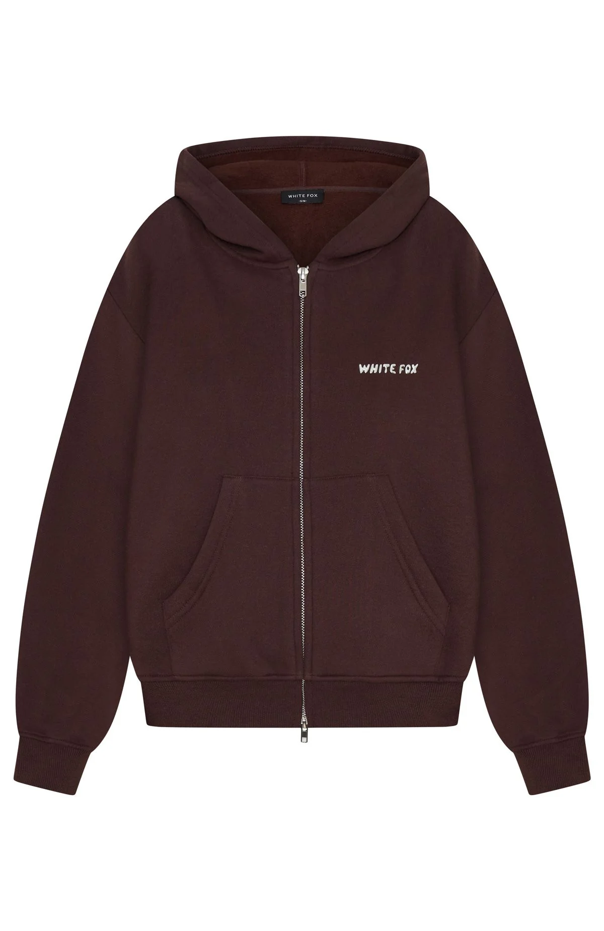 Test Drive Boxy Zip Front Hoodie Chocolate - White Fox Boutique