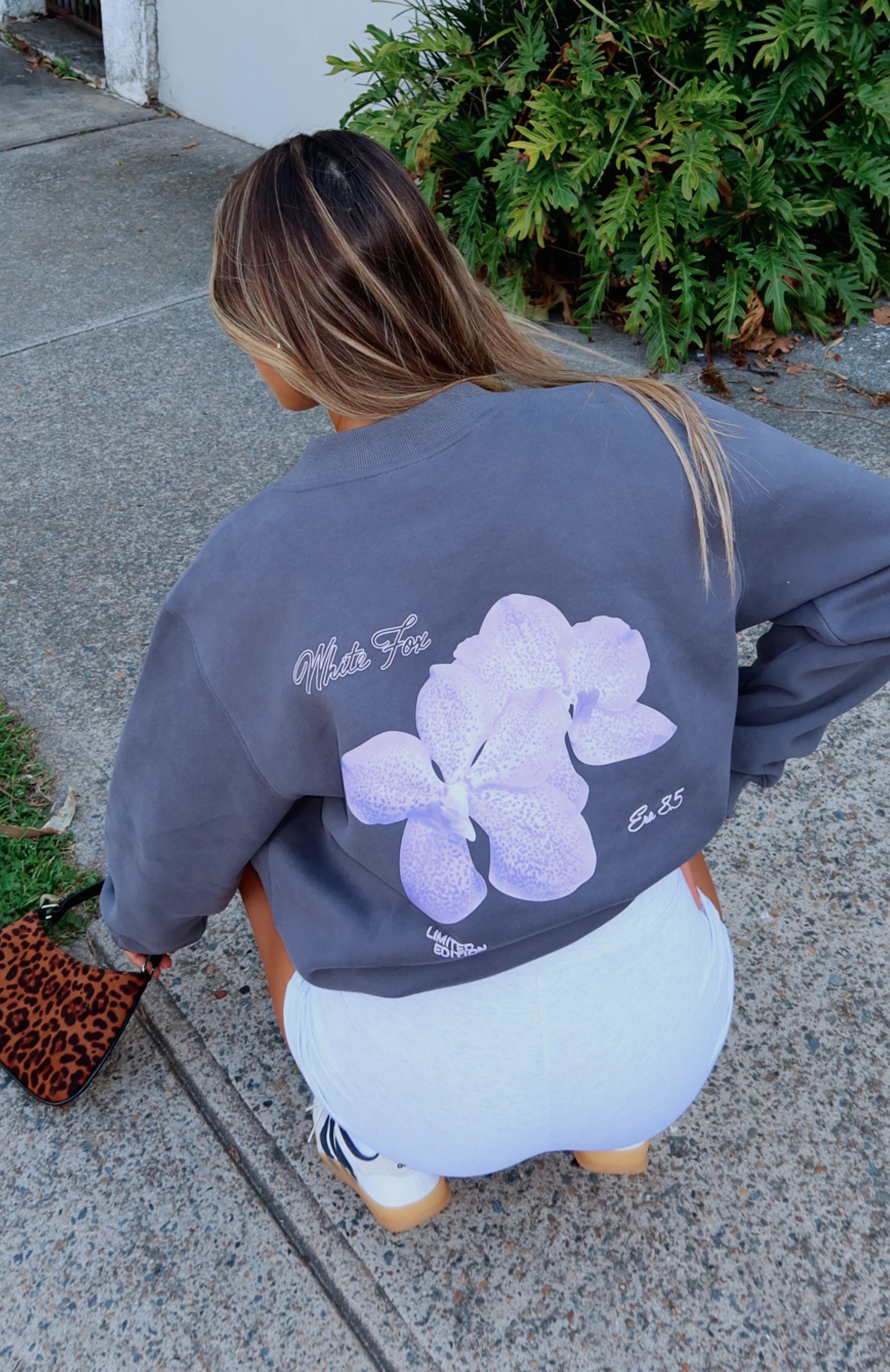 With Love Forever Oversized Sweater Volcanic - White Fox Boutique