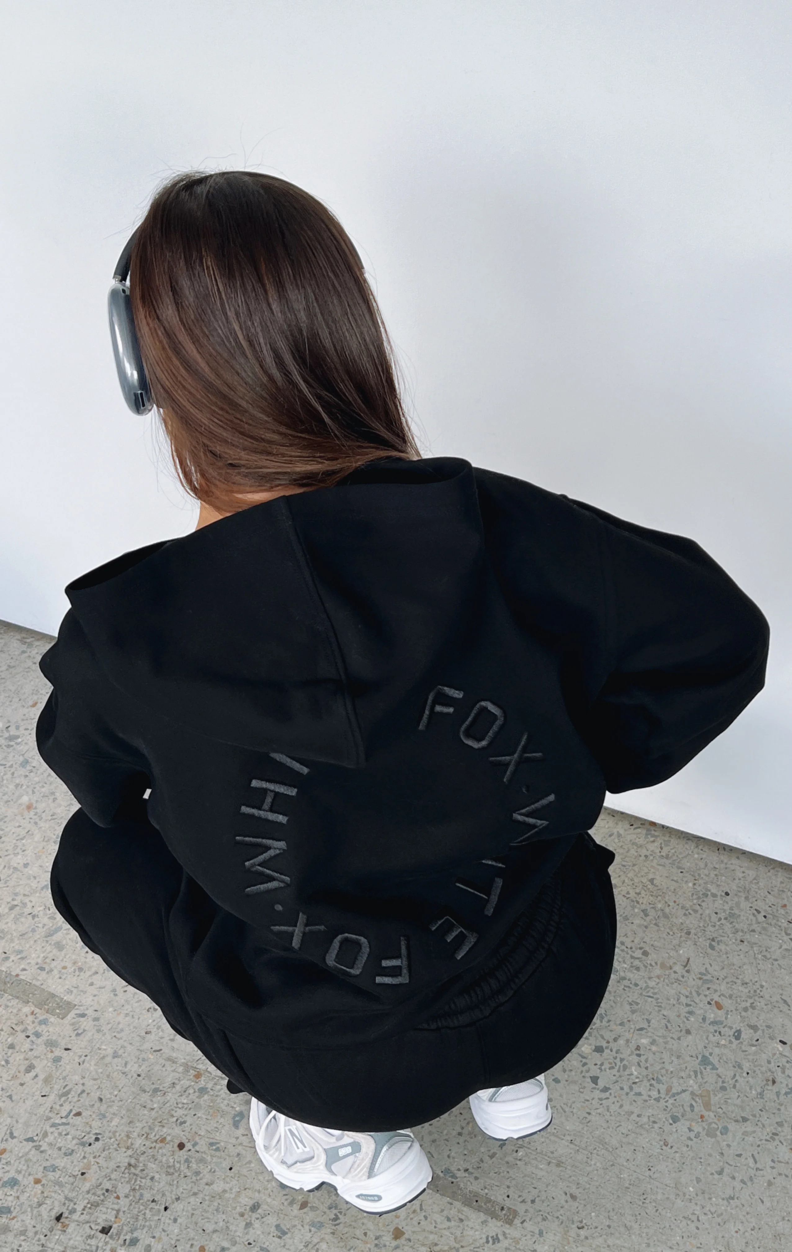 Stay Lifted Oversized Hoodie Black - White Fox Boutique