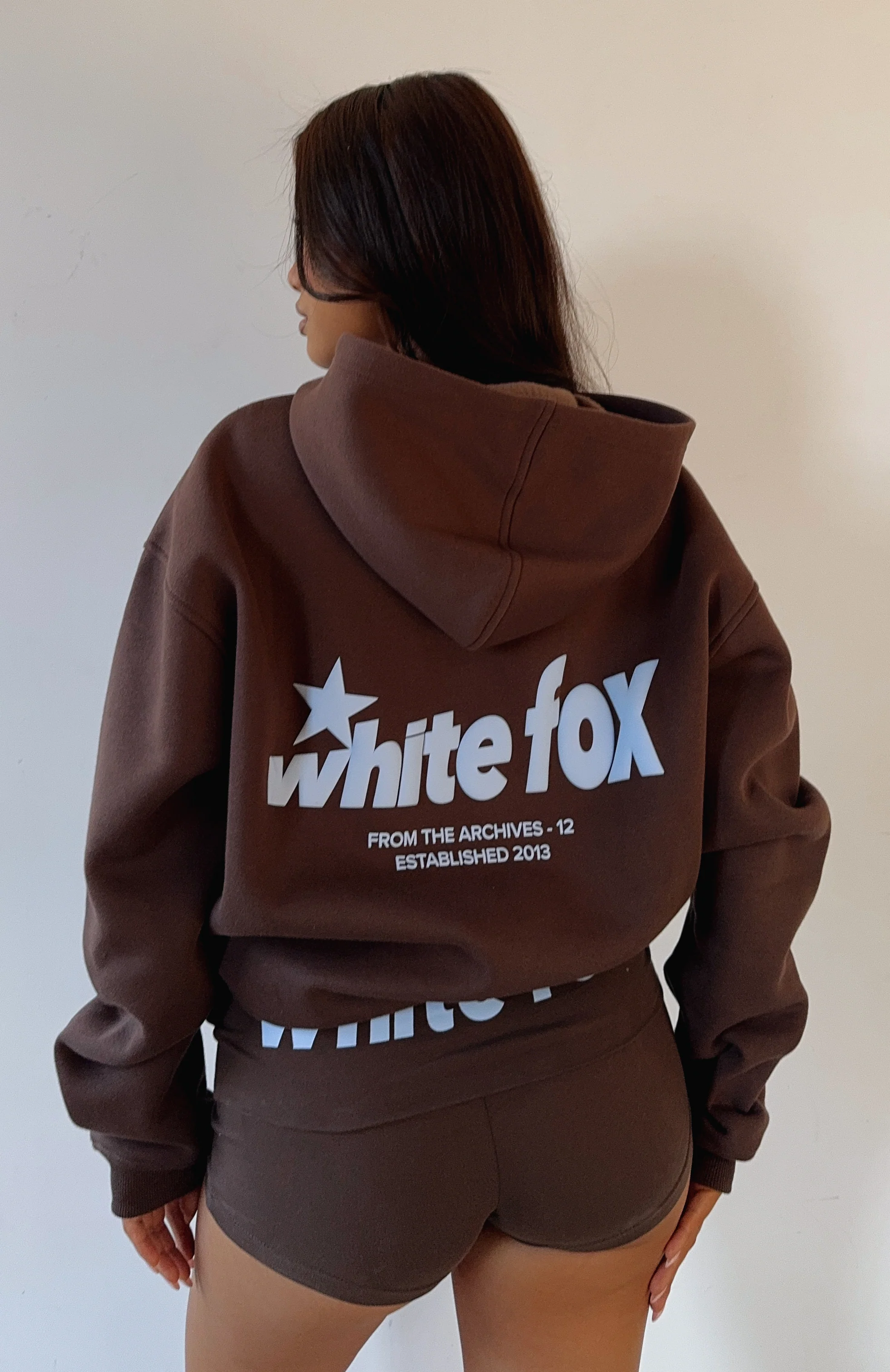 From The Archives Charli Oversized Hoodie Chocolate - White Fox Boutique