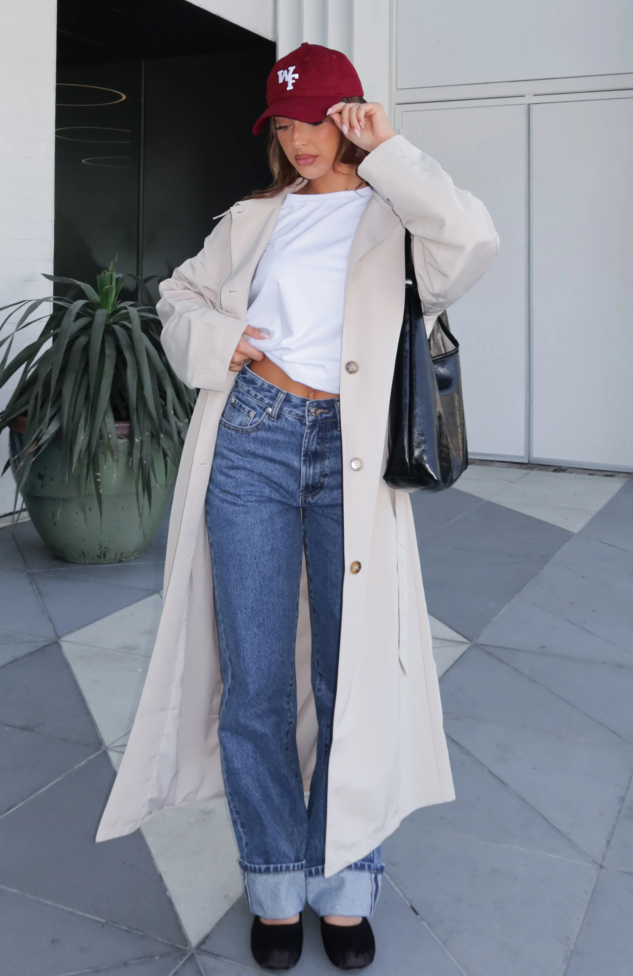 Keep A Secret Trench Coat Dove - White Fox Boutique