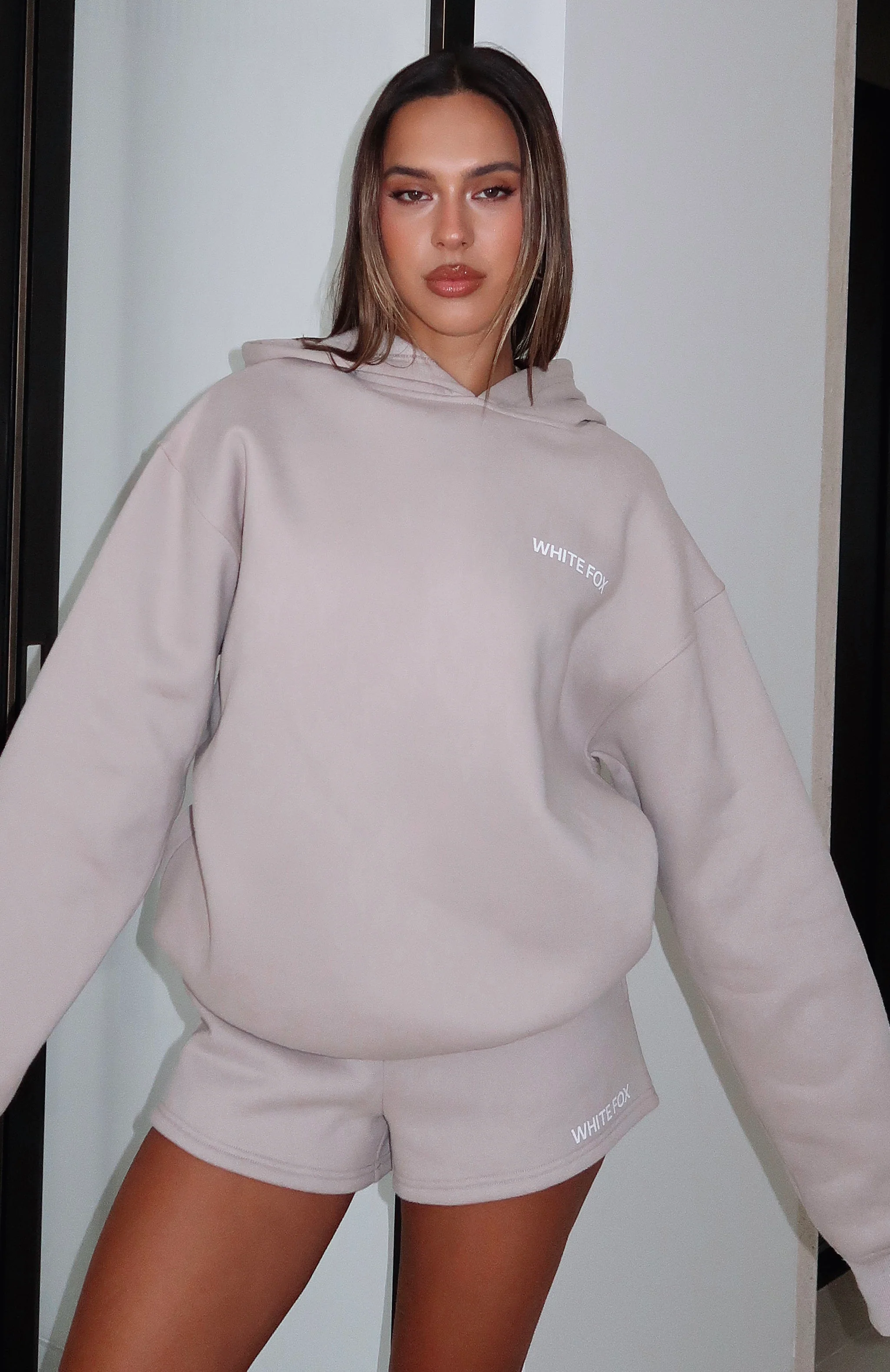 Core Classic Oversized Hoodie Moon - White Fox Boutique
