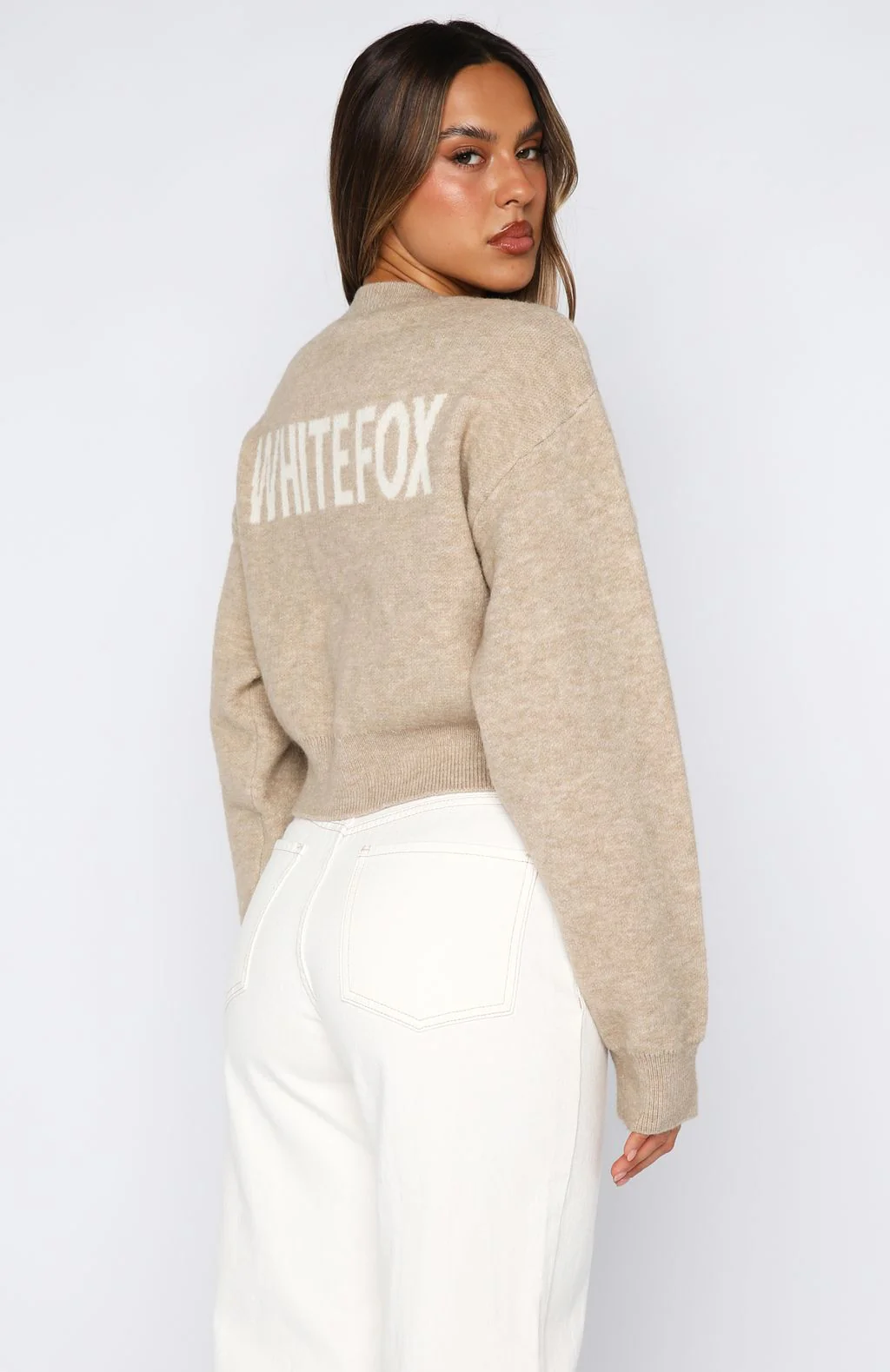 Can't Help Falling Knit Sweater Beige - White Fox Boutique