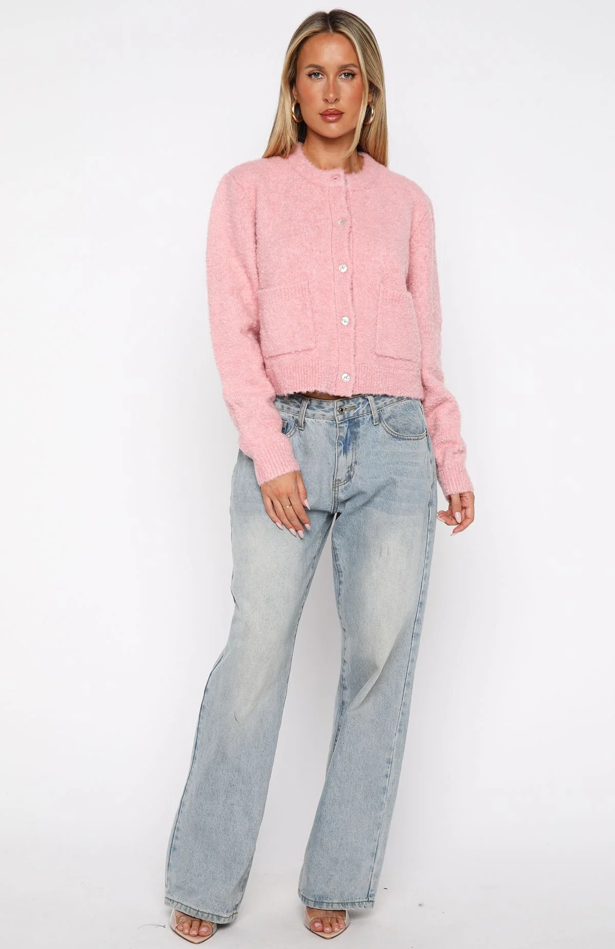 Layer Of Love Knit Cardigan Dusty Pink - White Fox Boutique