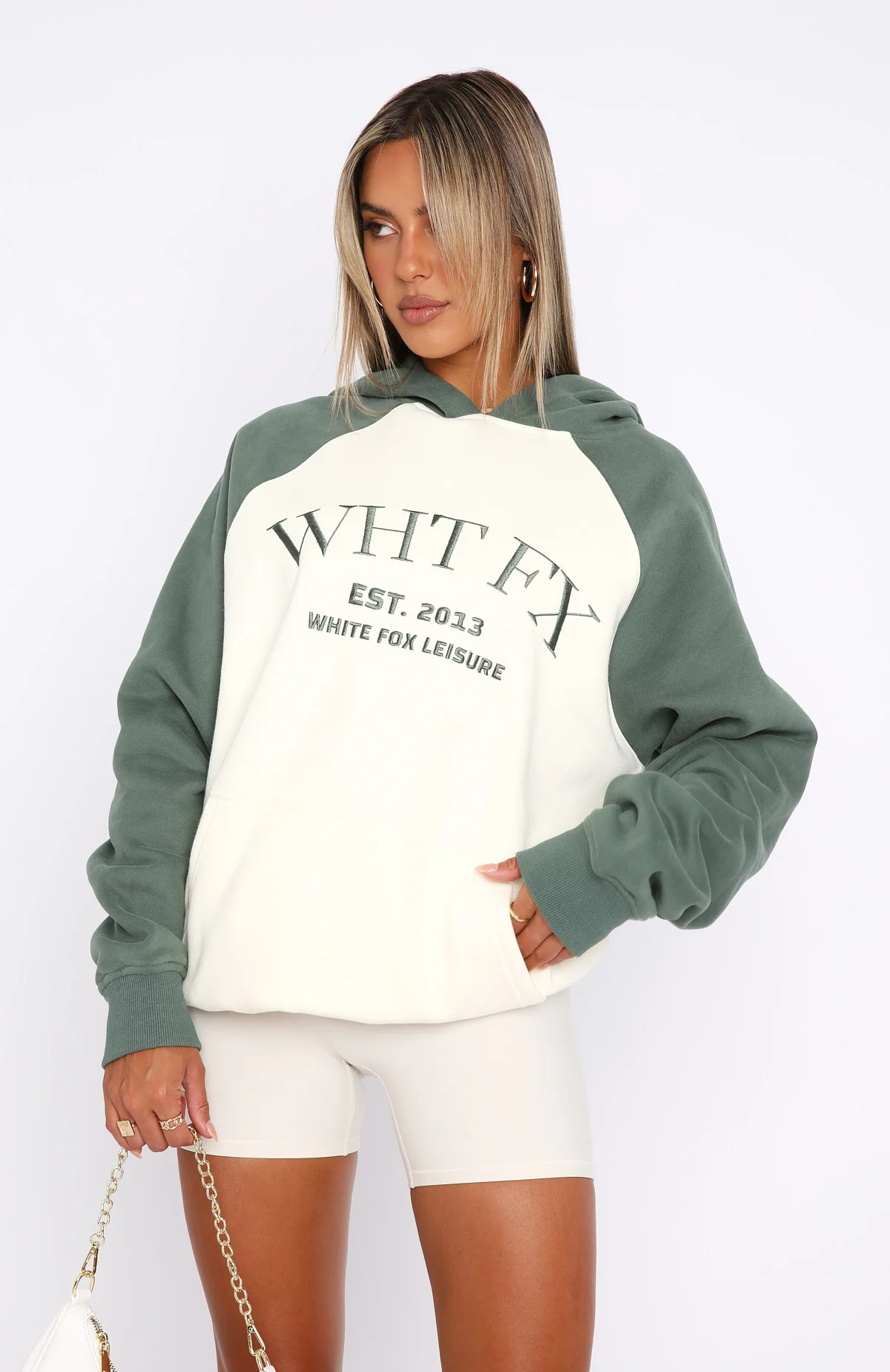 Caught Up On It Oversized Hoodie Cream - White Fox Boutique