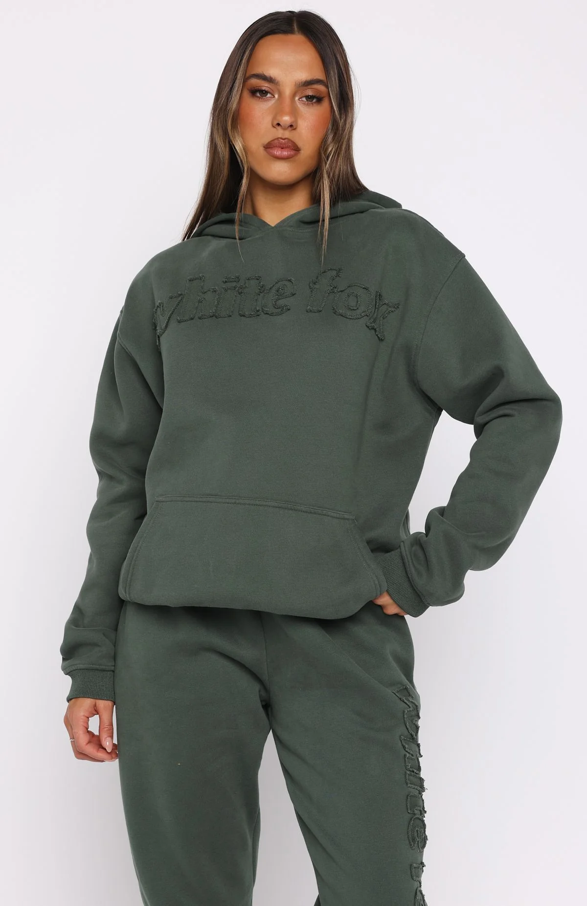 From The Archives Lexi Oversized Hoodie Khaki - White Fox Boutique