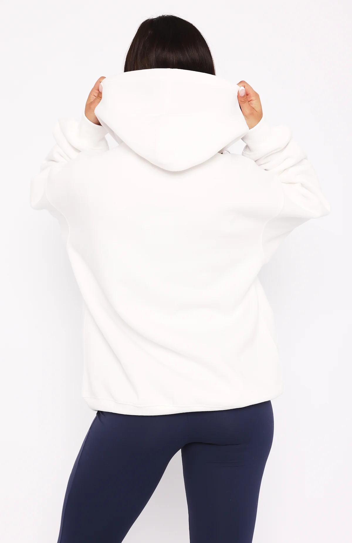 Season 7 Zip Front Hoodie Snow - White Fox Boutique