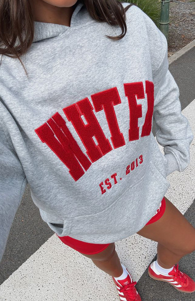 Give It Away Oversized Hoodie Dark Grey Marle - White Fox Boutique