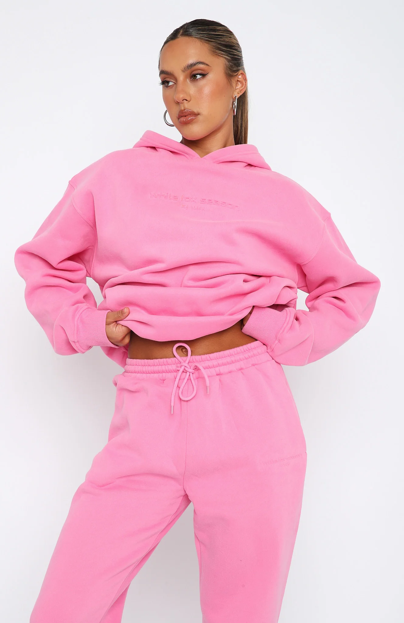 Future Forward Oversized Hoodie Candy Pink - White Fox Boutique