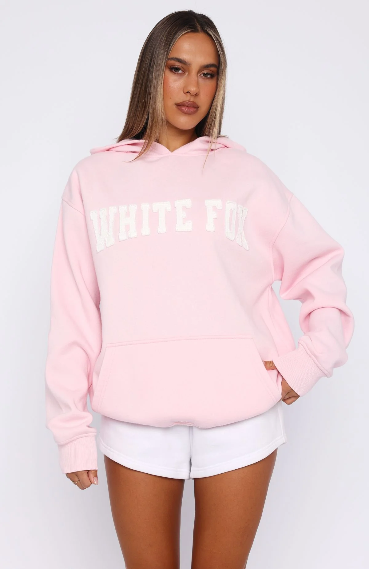 Shout It Out Oversized Hoodie Pink - White Fox Boutique
