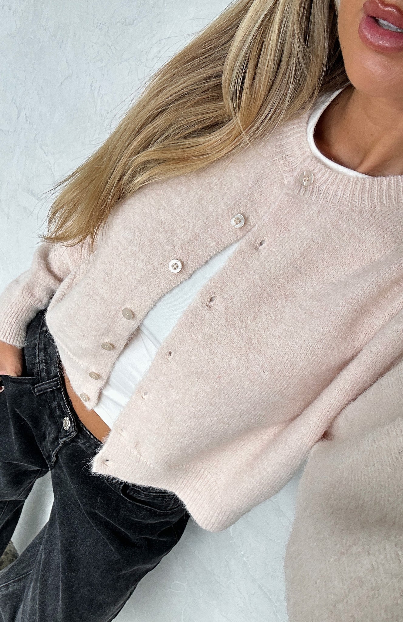 Warm Whispers Knit Cardigan Cream - White Fox Boutique