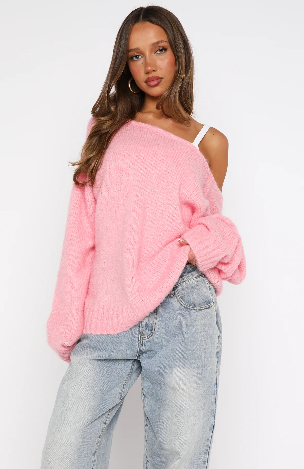 Softer Love Knit Sweater Marshmallow - White Fox Boutique