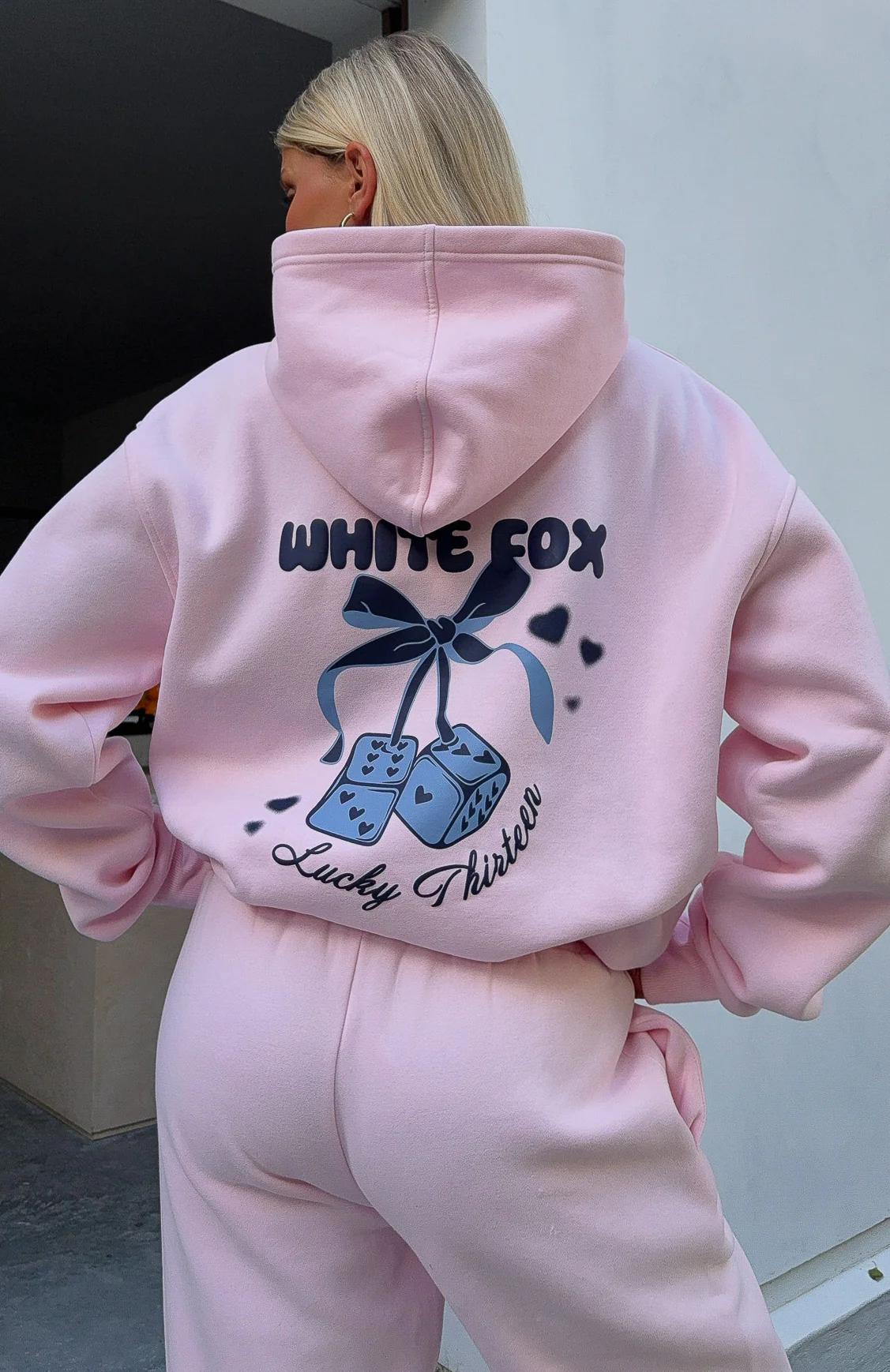 Lucky Thirteen Cheyenne Oversized Hoodie Soft Pink - White Fox Boutique