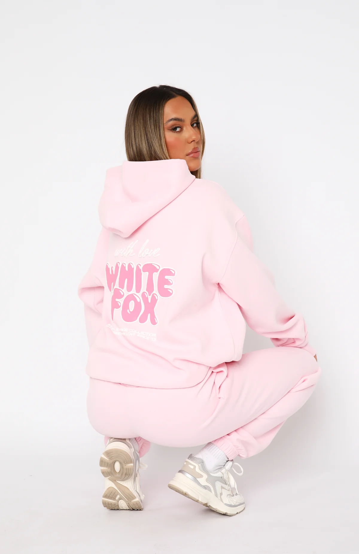 With Love Always Oversized Hoodie Baby Pink - White Fox Boutique