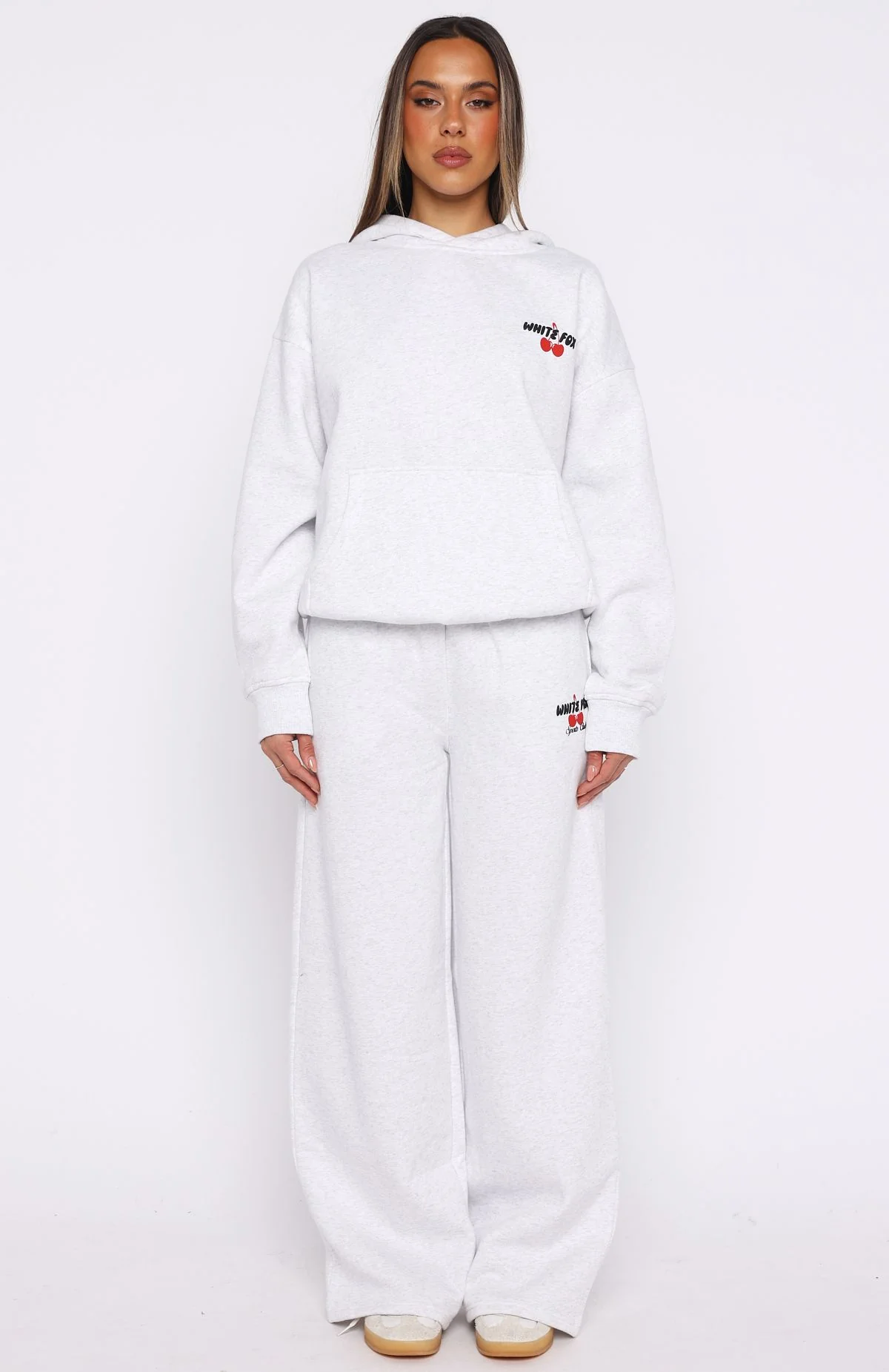 Club 14 Cassie Boxy Hoodie Grey Marle - White Fox Boutique