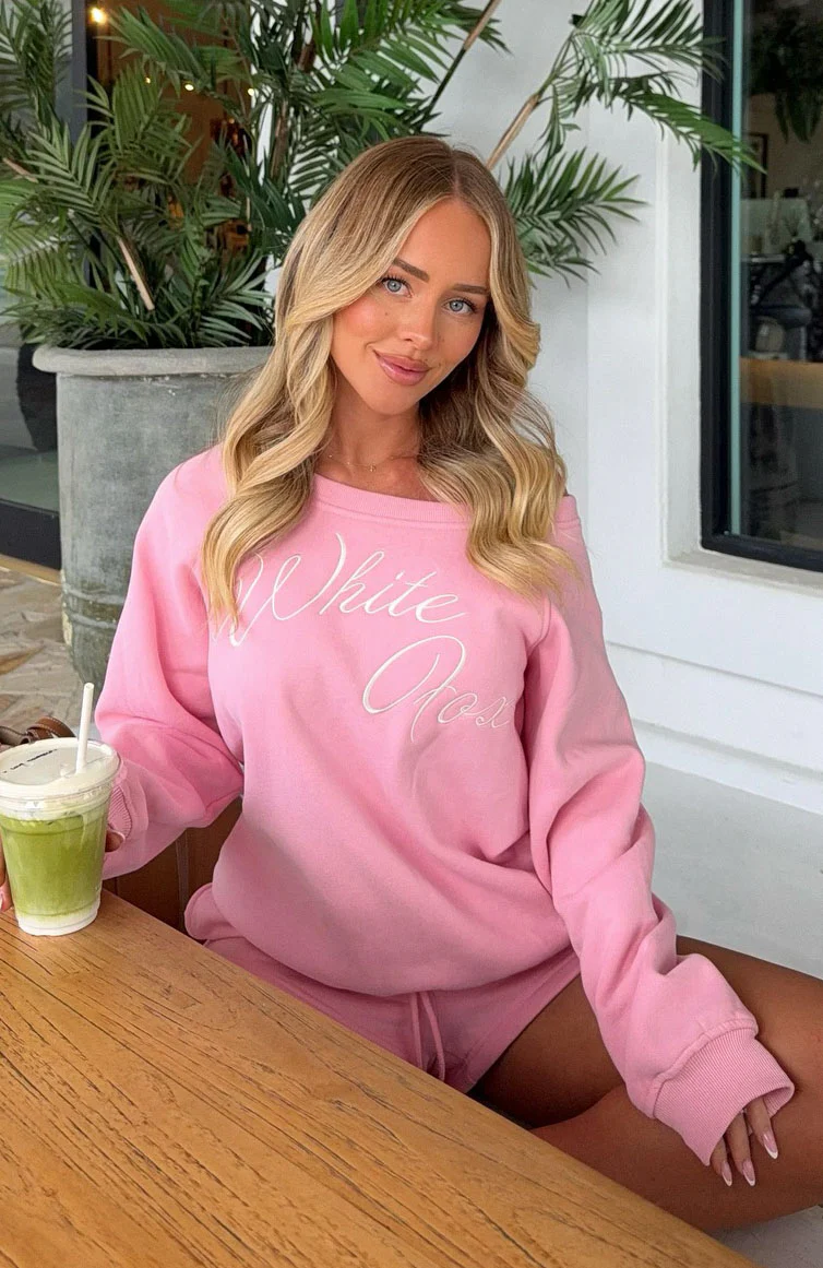Lucky Thirteen Elsa Off Shoulder Sweater Candy Pink - White Fox Boutique