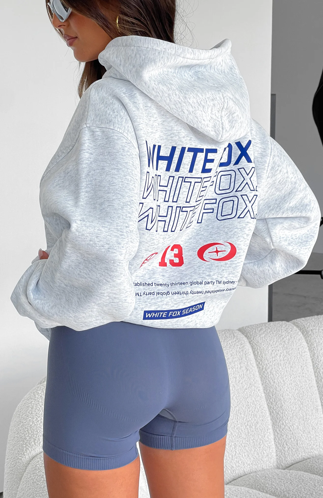 In Transit Oversized Hoodie Grey Marle - White Fox Boutique