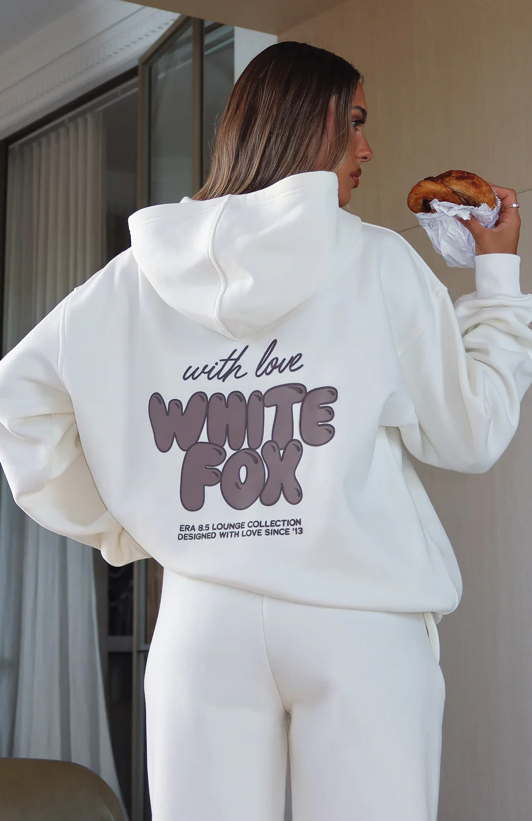 With Love Always Oversized Hoodie Cream - White Fox Boutique