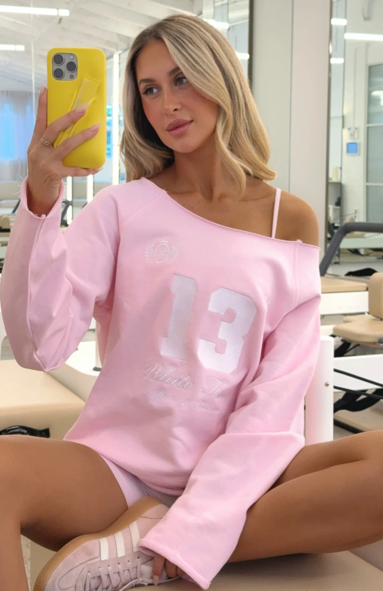 Out Of Chances Off Shoulder Sweater Ballet Pink - White Fox Boutique