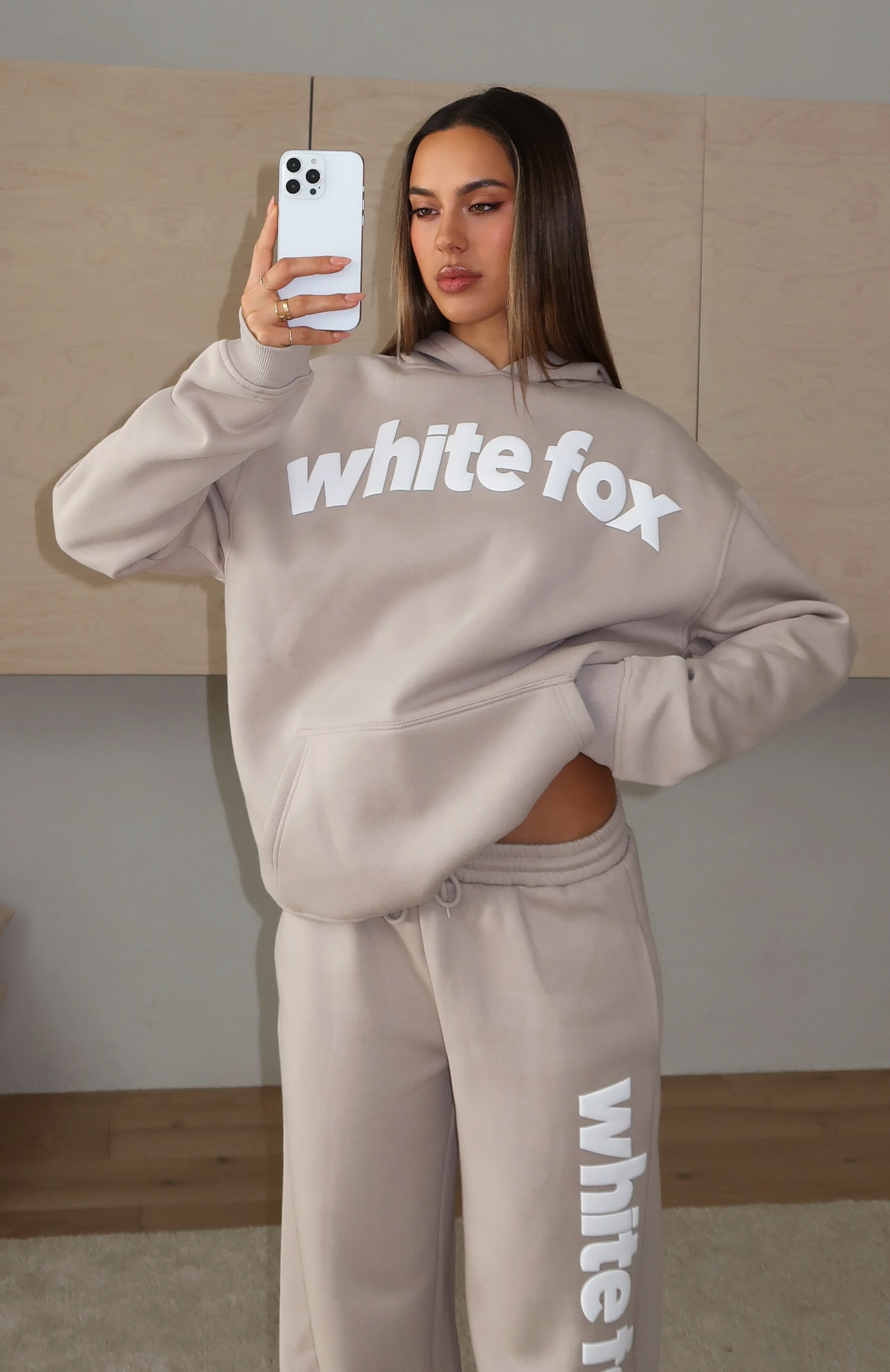 From The Archives Kenzie Oversized Hoodie Moon - White Fox Boutique