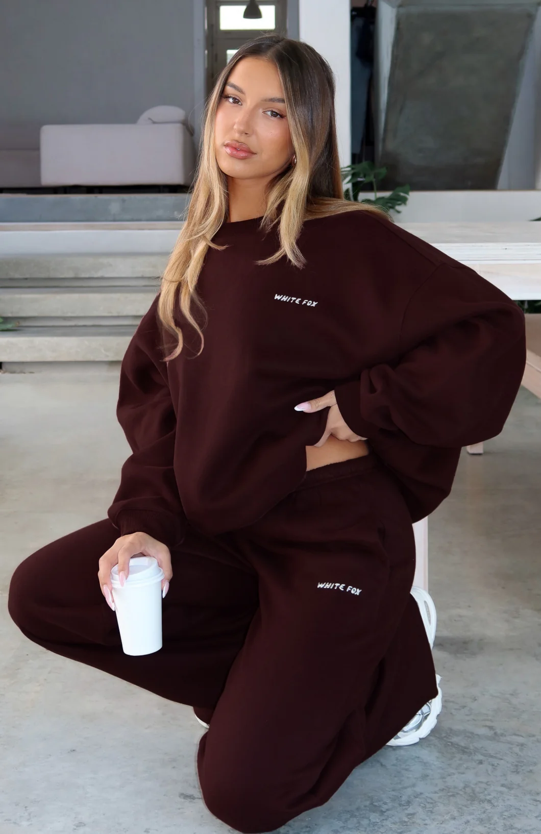 Test Drive Oversized Sweater Chocolate - White Fox Boutique