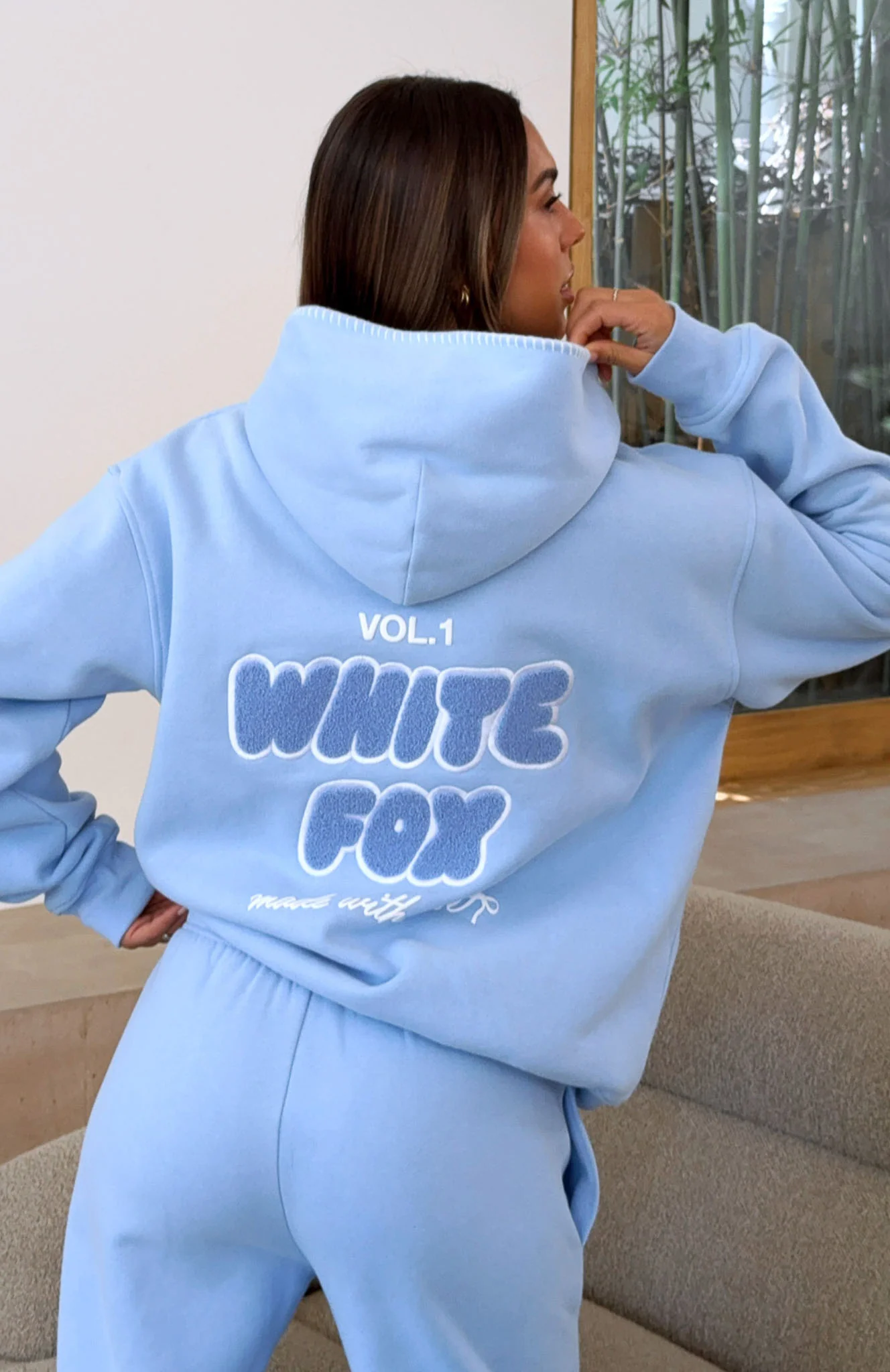 Vol. 1 Oversized Hoodie Blue - White Fox Boutique