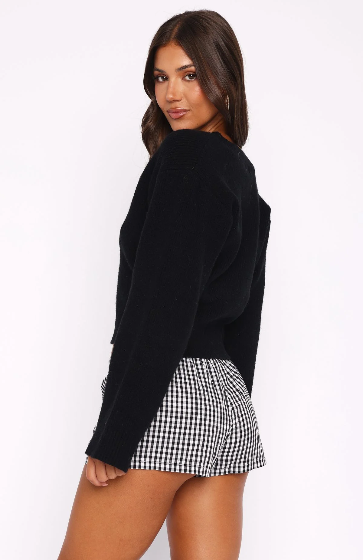 Brooklyn City Knit Sweater Black - White Fox Boutique